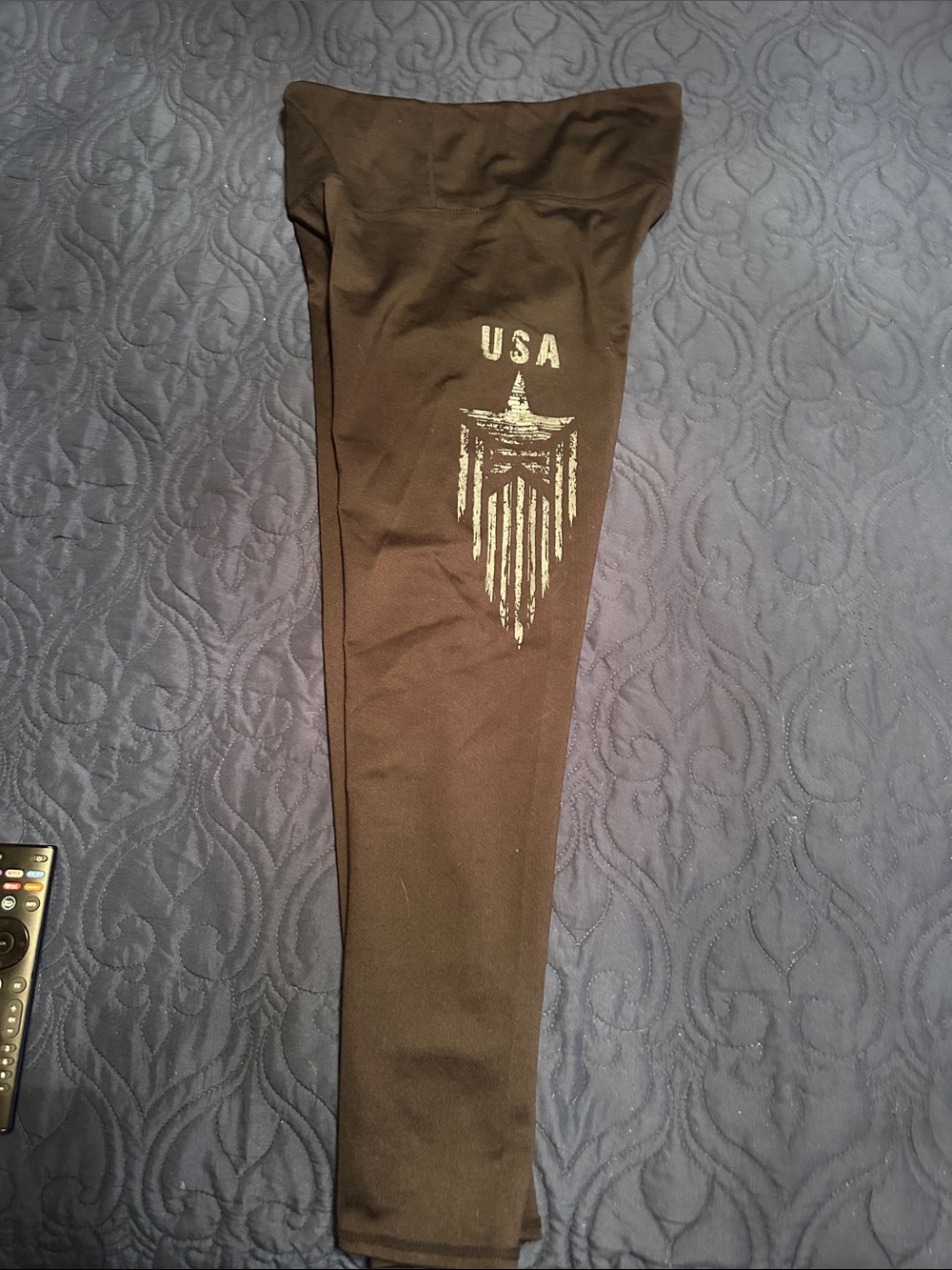 Black USA Graphic Leggings